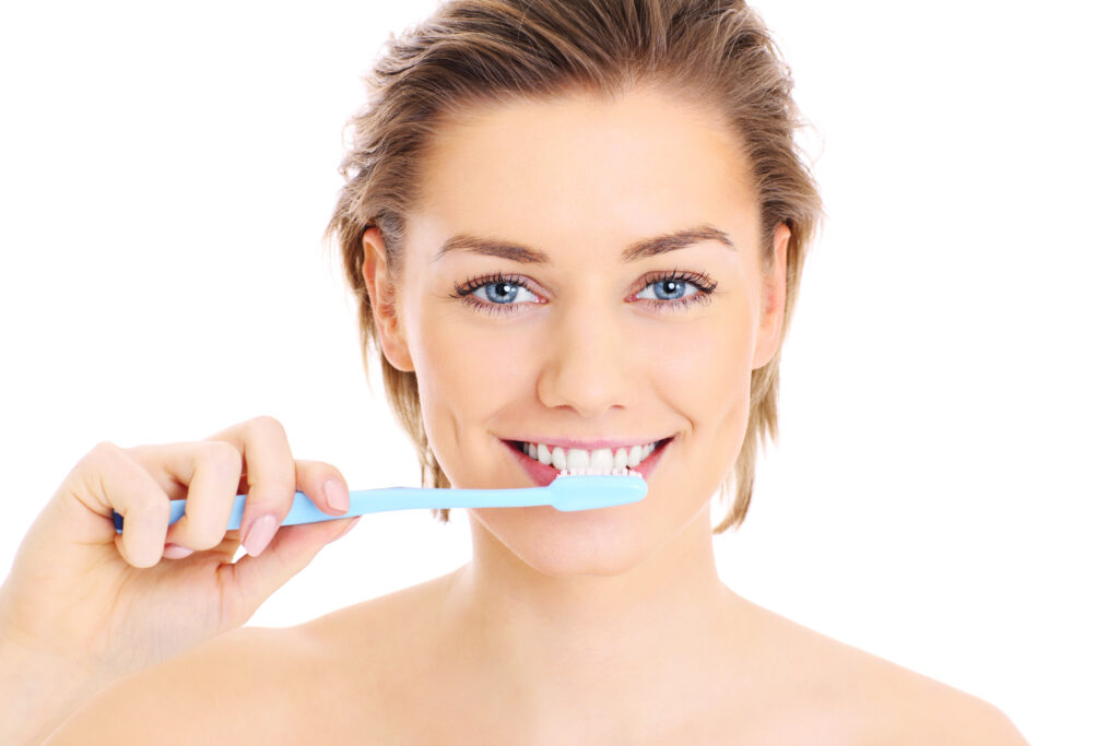 Brushing teeth